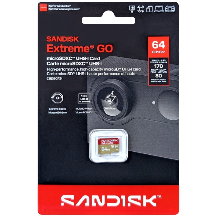 SanDisk サンディスク SDSQXGN-064G-GN6MN 並行輸入品 マイクロSDXCカード Extreme GO 64GB