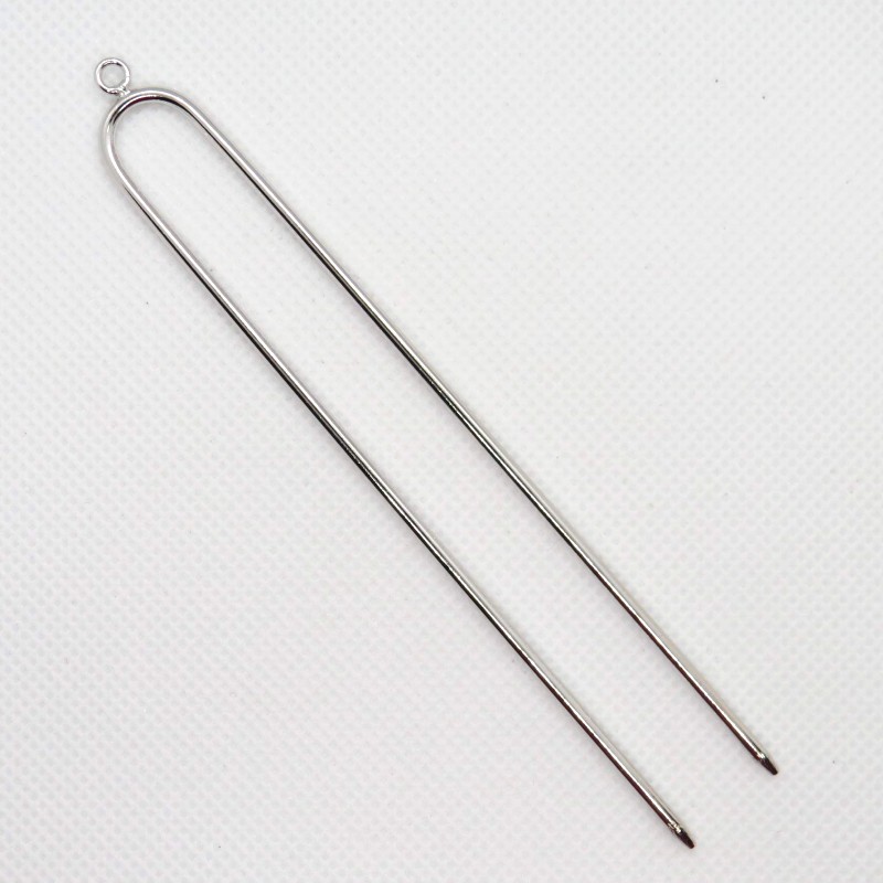 luludi かんざし　真鍮かんざし ヘアーアクセサリーかんざしスタイル棒差しU字丸環付金色 | 部品