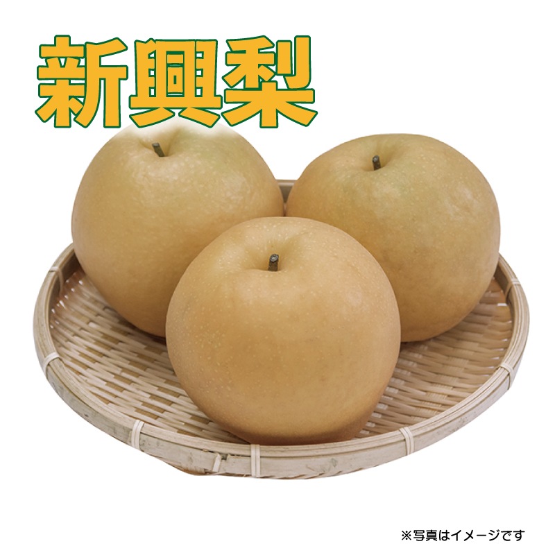 梨「新興」5kg箱・サイズ指定不可（8～10玉入り）