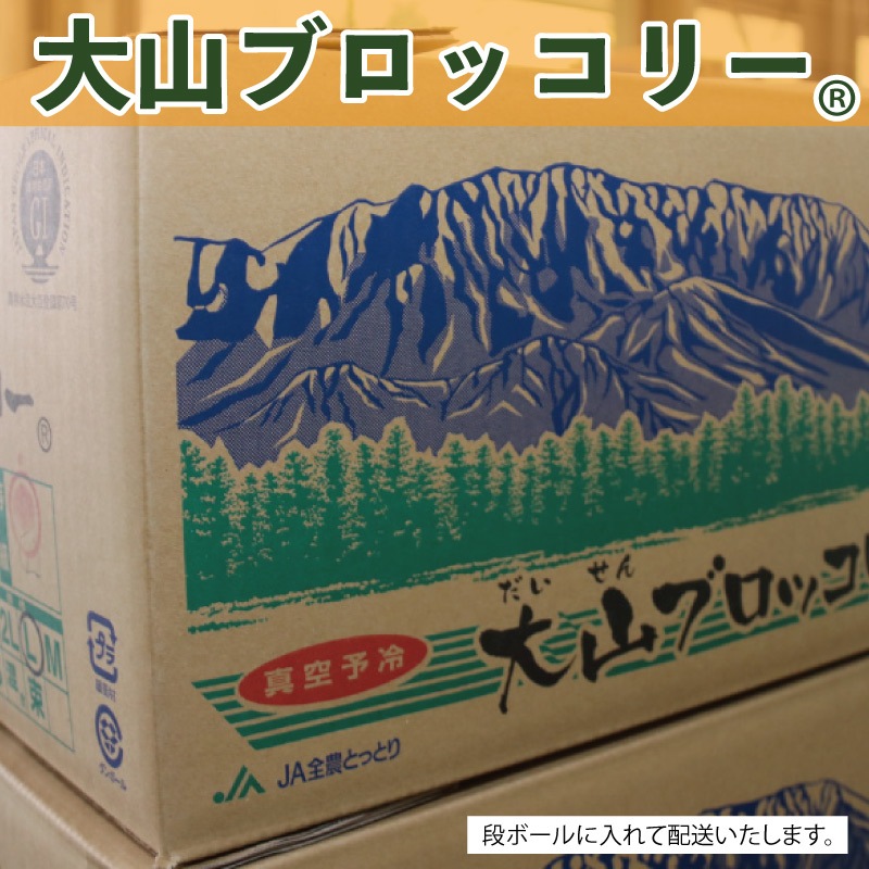 大山ブロッコリー20株前後入り・6ｋｇ箱