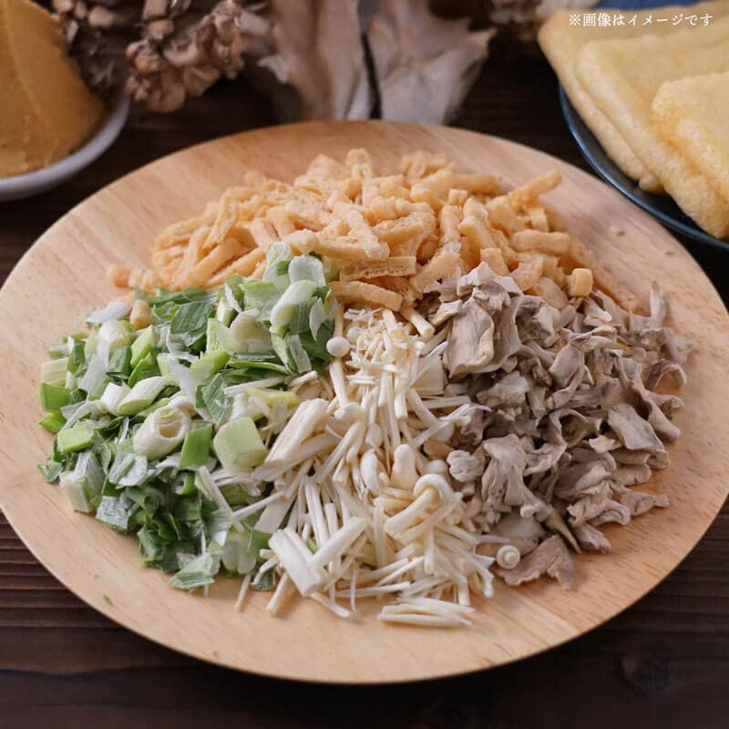 きのこ味噌汁の具4種セット（国産舞茸・国産えのき・ねぎ・油揚げ）（フリーズドライ）