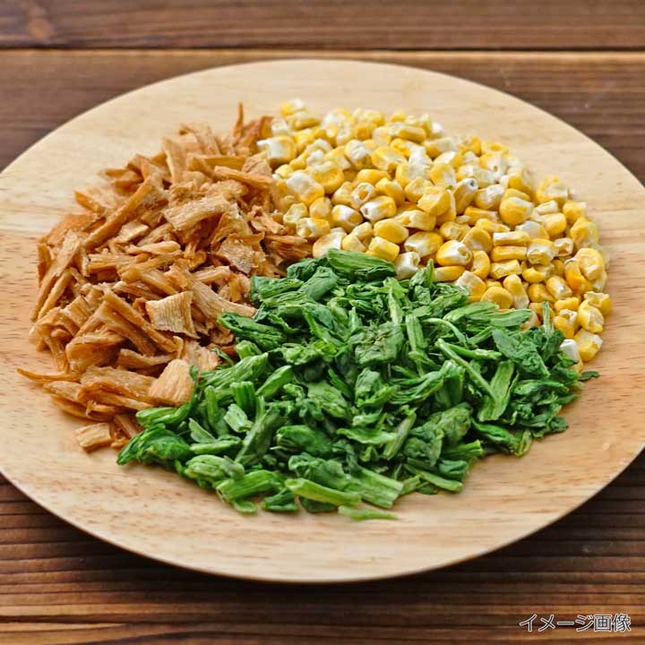 ラーメン具材3種セット(コーン・ほうれん草・メンマ)（フリーズドライ）