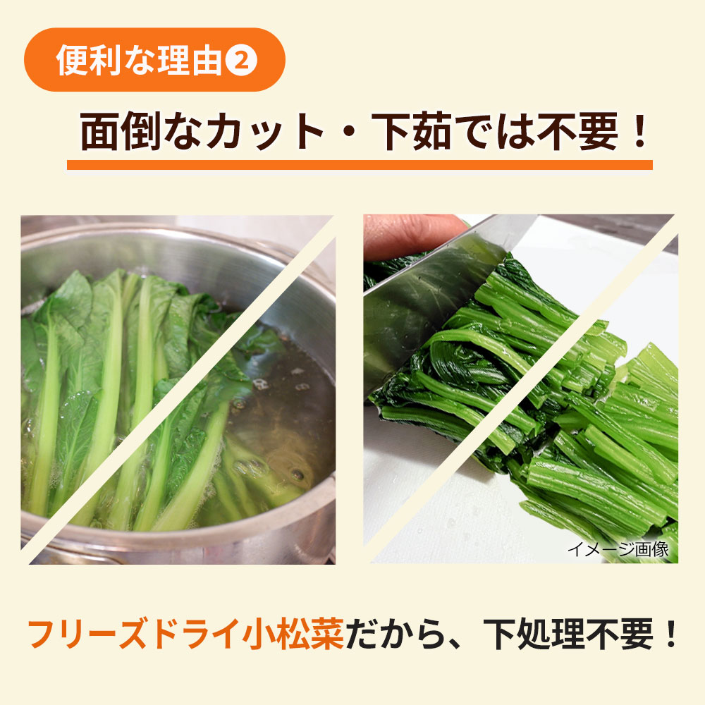 フリーズドライ　小松菜（15ｇ）