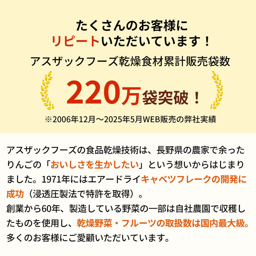 乾燥キャベツ（150ｇ）