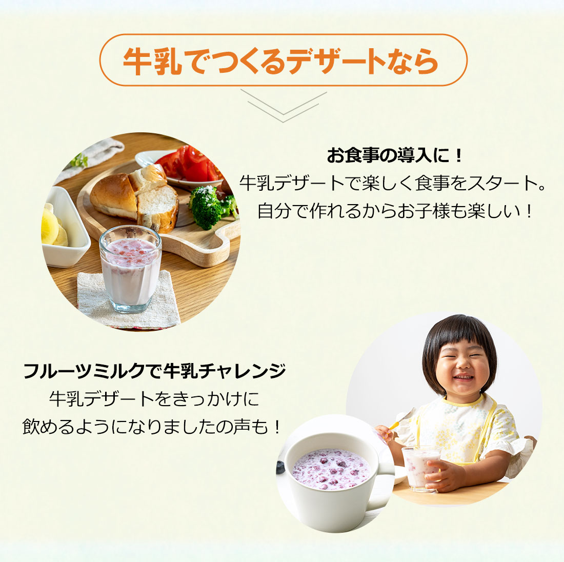 選べる牛乳デザート5袋セット(50食)