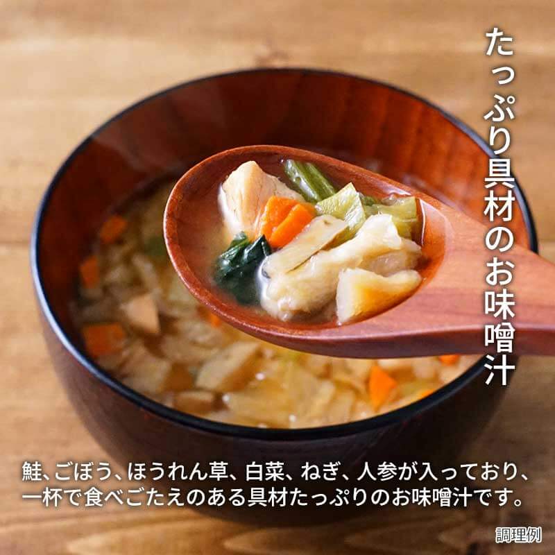 【数量限定】5種の野菜と鮭の石狩汁風（フリーズドライ）