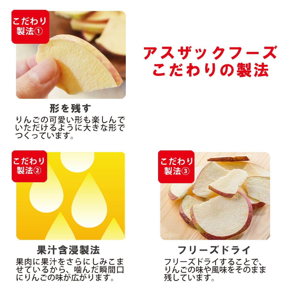 選べる信州りんごチップス75g 4袋セット(ふじ・王林)（フリーズドライ）