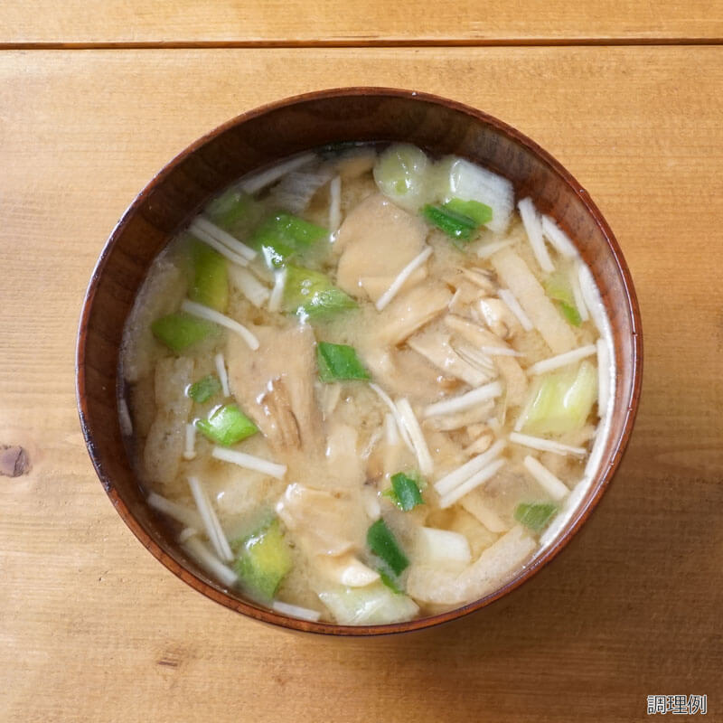 きのこ味噌汁の具4種セット（舞茸・えのき・ねぎ・油揚げ）（フリーズドライ）