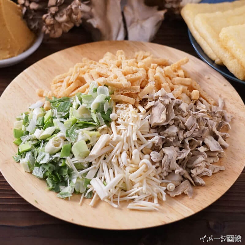 きのこ味噌汁の具4種セット（舞茸・えのき・ねぎ・油揚げ）（フリーズドライ）