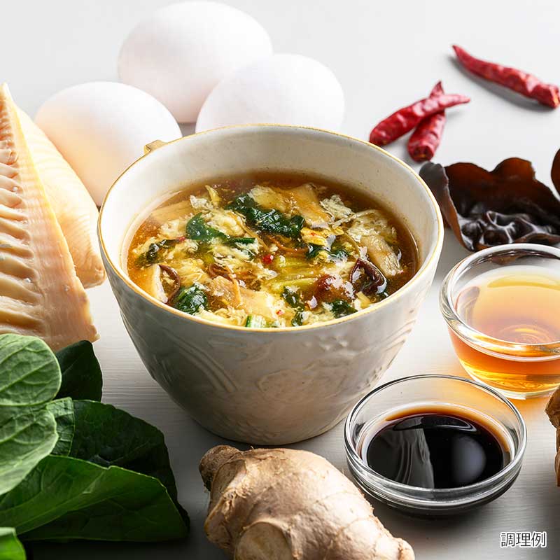 彩り具材の酸辣湯(フリーズドライ)