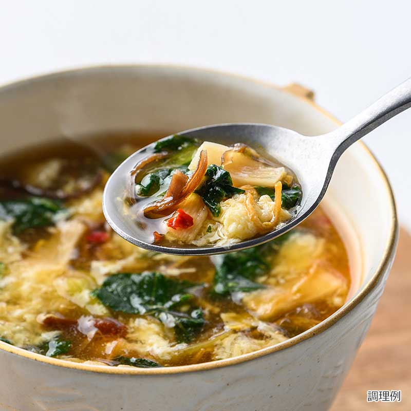 彩り具材の酸辣湯(フリーズドライ)