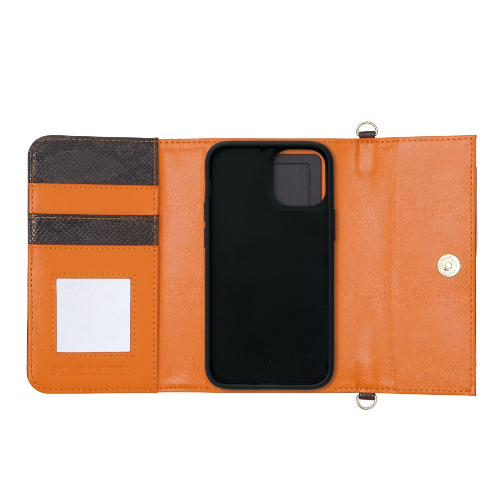 iPhone15/14/13対応 LOOKWAY07 ダークブラウン【STARRY FEM スターリー