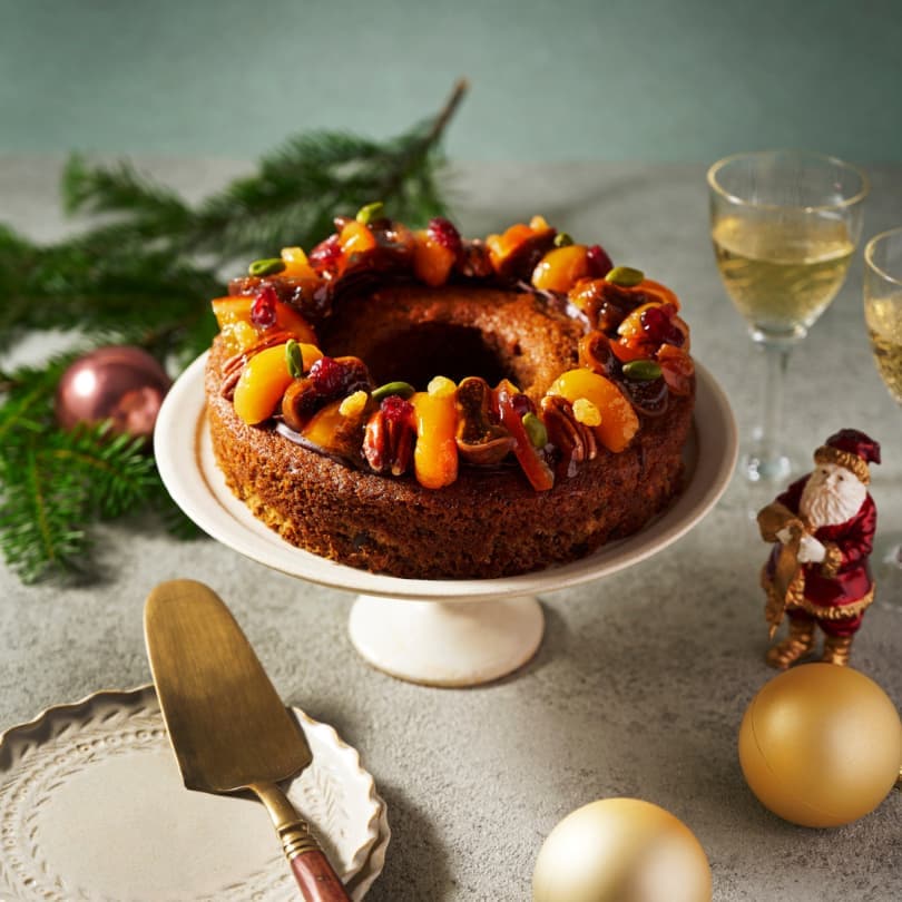 ケーク・オ・フリュイ・クーロンヌ(ドライフルーツのケーキ)＜8名様用