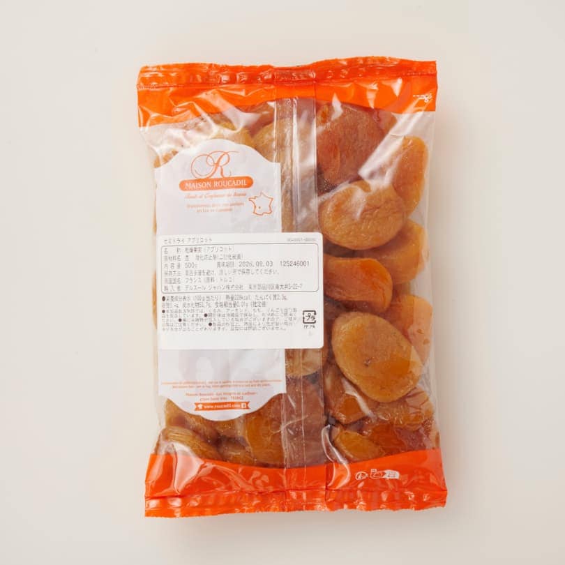 セミドライアプリコット 500g｜メゾン・ルカディル フランス老舗の