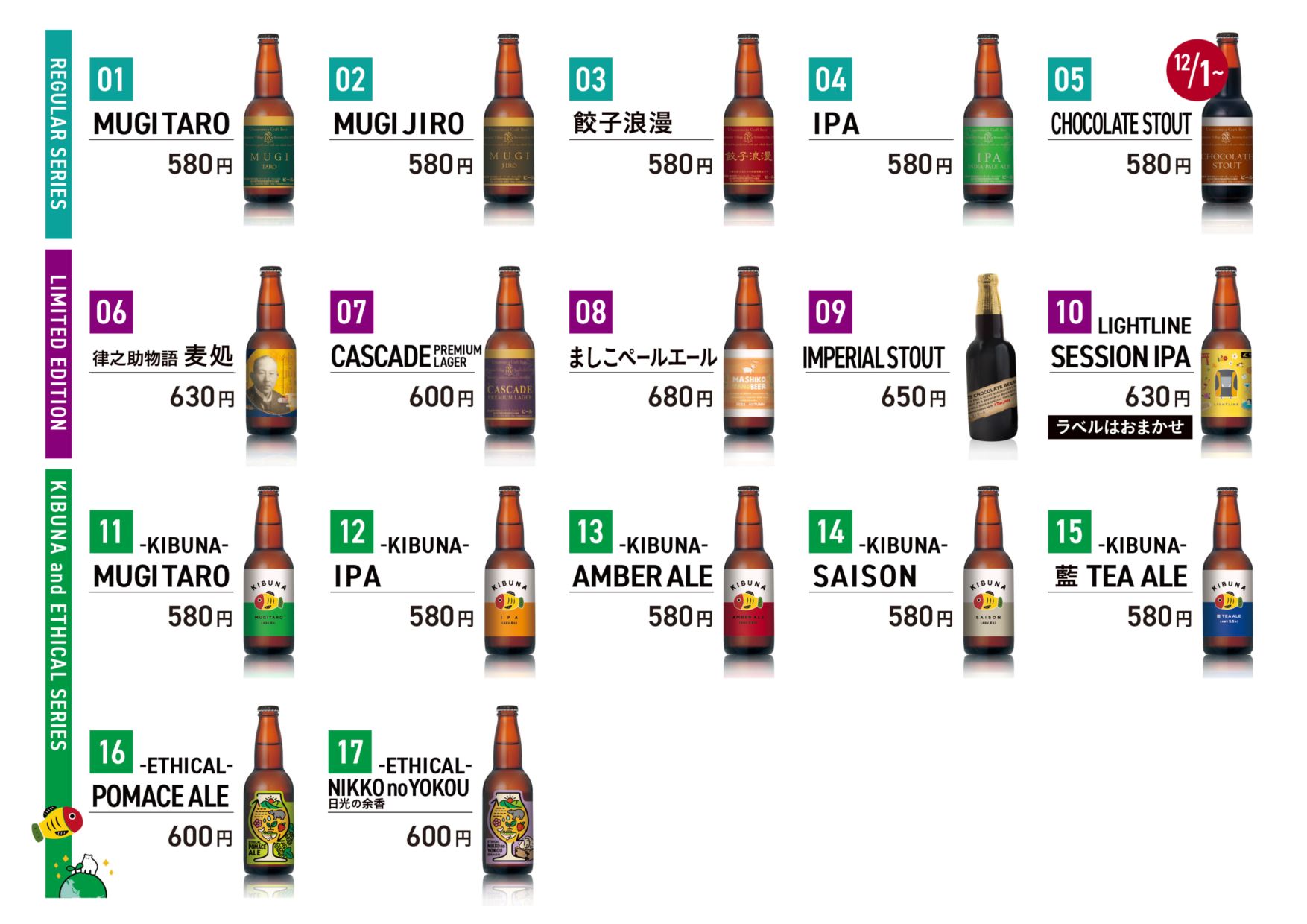 【数量限定】ろまんちっく村クラフトブルワリー　冬の選べるビール10本セット