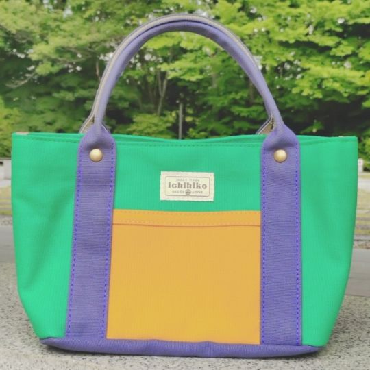宇都宮美術館オリジナルカラー　いちひこ帆布ミニトートバッグ　グリーン