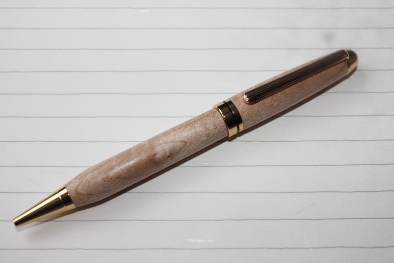 大日光クラフト　栃木県の県木・『栃の木手づくりボールペン』（スタンダード）送料無料　≪ お届け日時指定不可 ≫