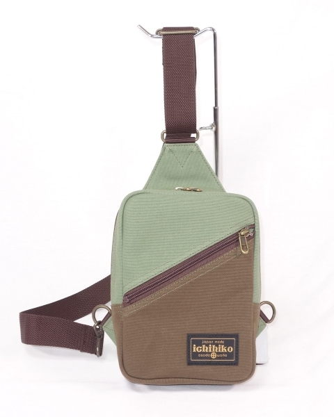 いちひこ帆布 ボディバッグ(カーキ)