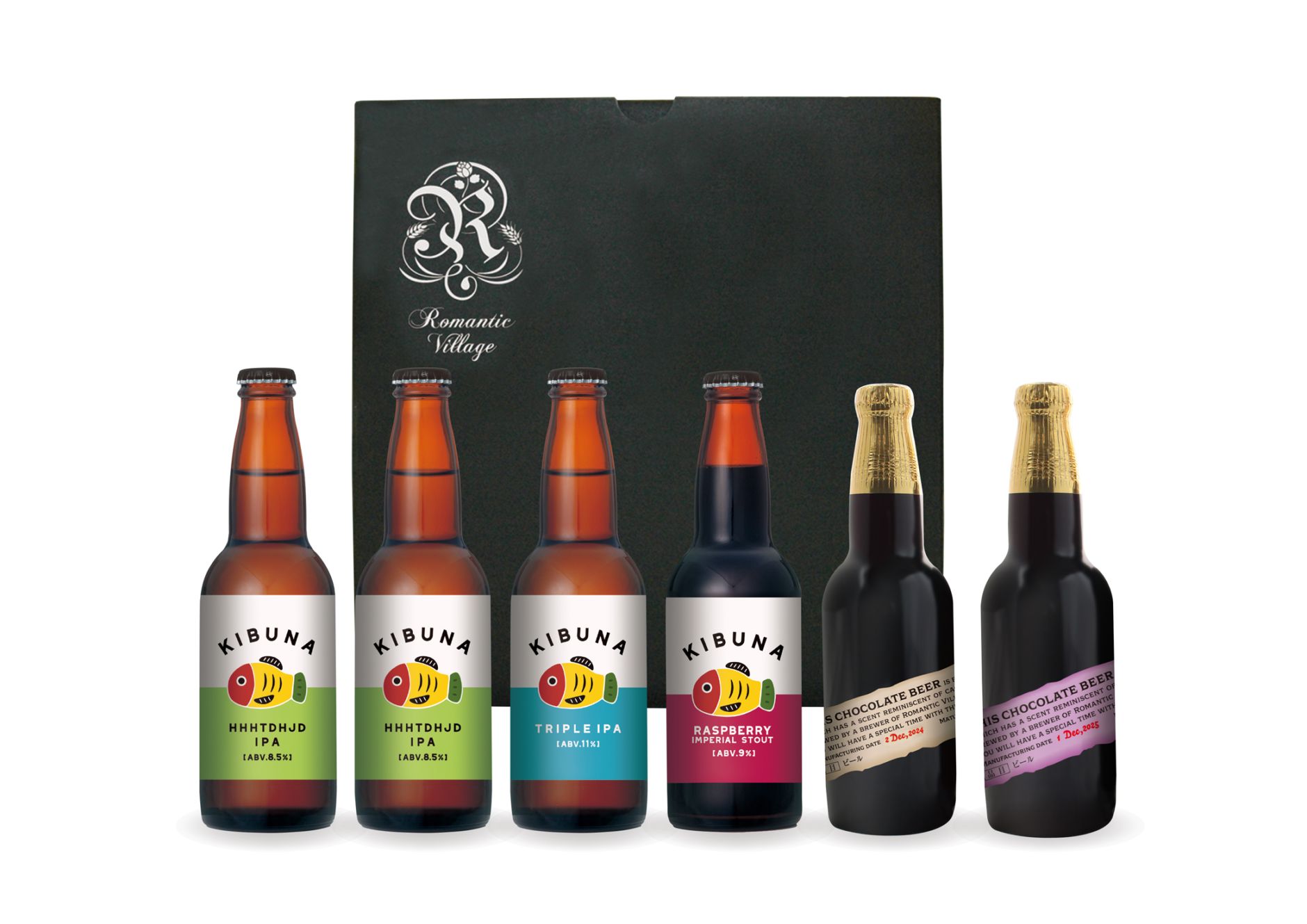 【限定】ろまんちっく村クラフトブルワリー　冬のハイアルコール６本セット