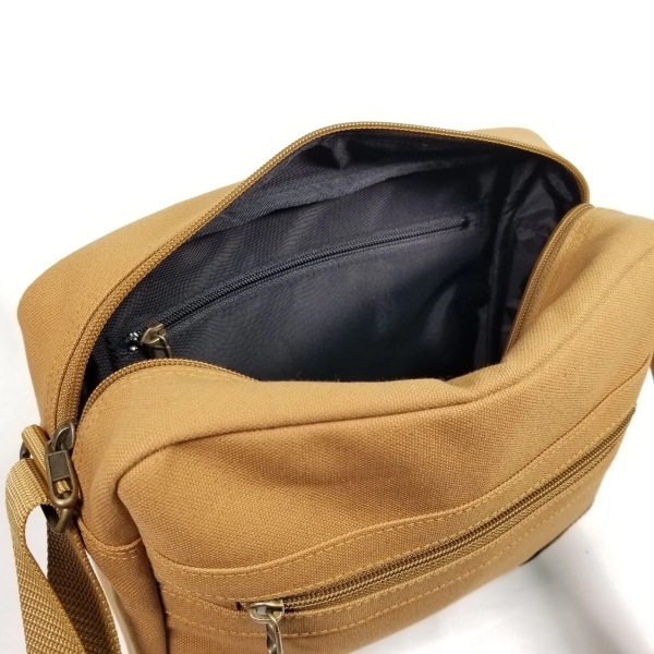 いちひこ帆布　BOXショルダー（キャメル）