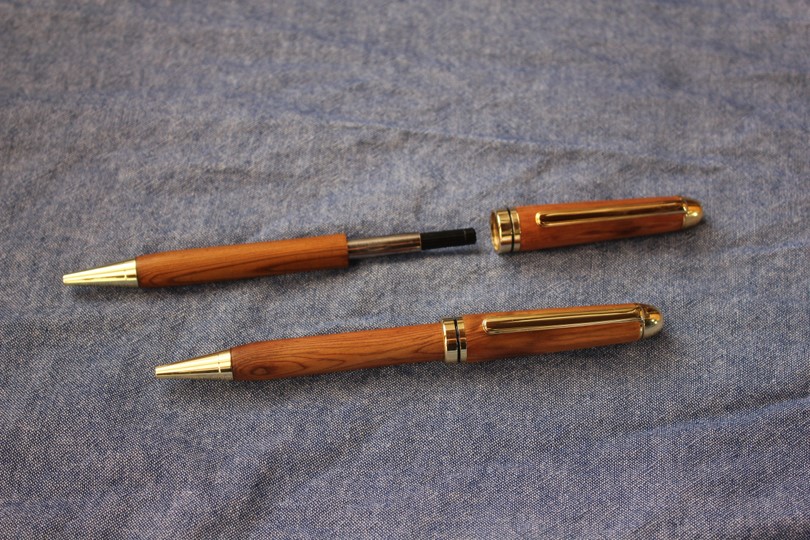 大日光クラフト　日光杉並木手作りボールペン「ふるさと」 送料無料　≪ お届け日時指定不可 ≫