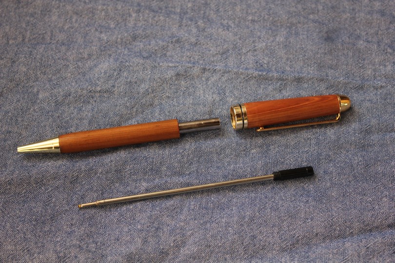 大日光クラフト　日光杉並木手作りボールペン「ふるさと」 送料無料　≪ お届け日時指定不可 ≫