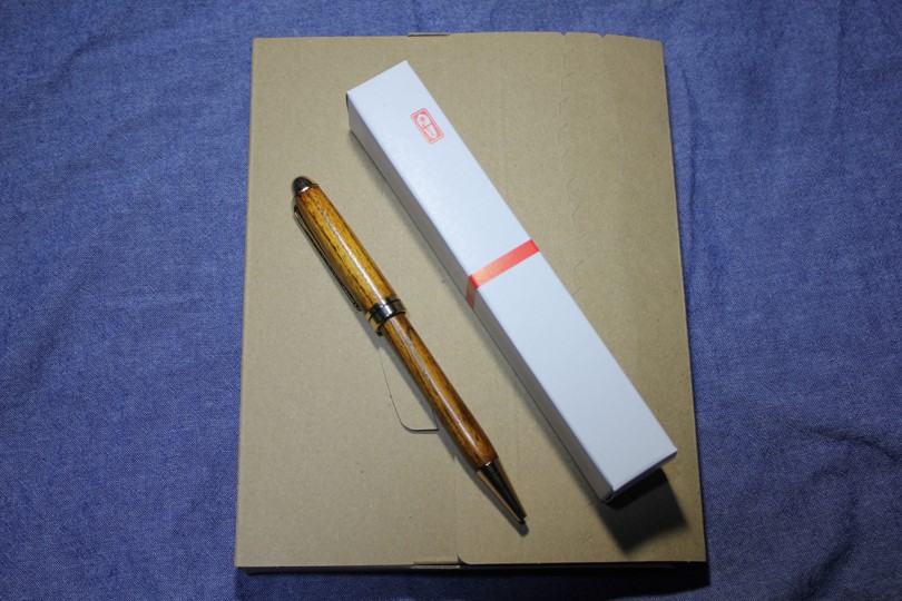 大日光クラフト　栃木県の県木・『栃の木手づくりボールペン』（スタンダード）送料無料　≪ お届け日時指定不可 ≫