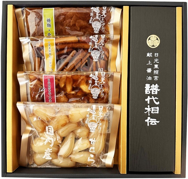 日光醤油のろばたづけ　日光東照宮献上醤油　譜代相伝「縁」（えにし）