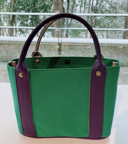 宇都宮美術館オリジナルカラー　いちひこ帆布ミニトートバッグ　グリーン