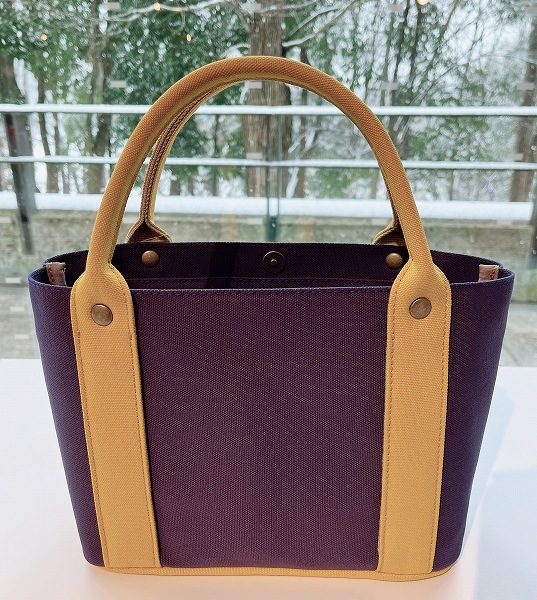 宇都宮美術館オリジナルカラー　いちひこ帆布ミニトートバッグ　パープル