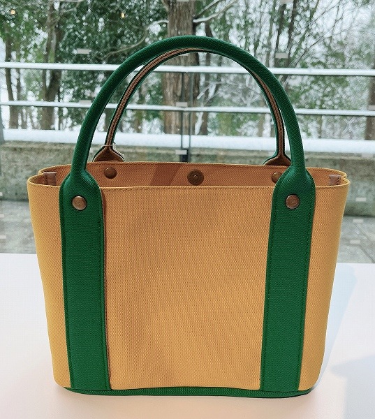 宇都宮美術館オリジナルカラー　いちひこ帆布ミニトートバッグ　マスタード