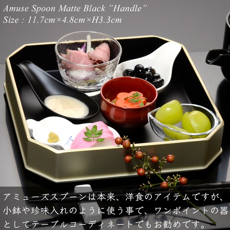 アミューズ スプーン handle マットブラック