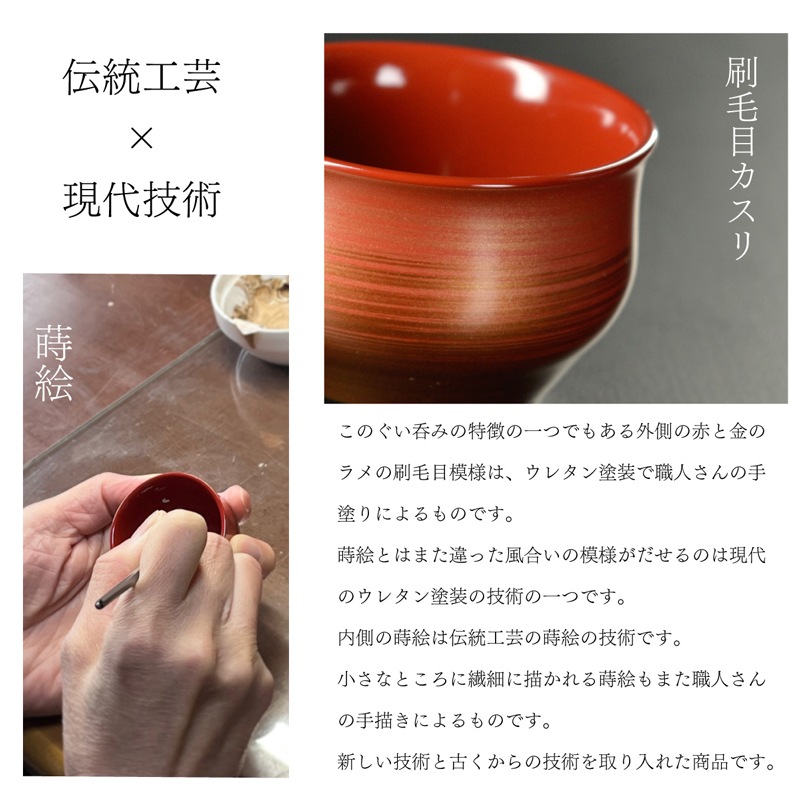 漆器が灯す暮らし atakaya】つぼみぐい呑み 四季コレクション