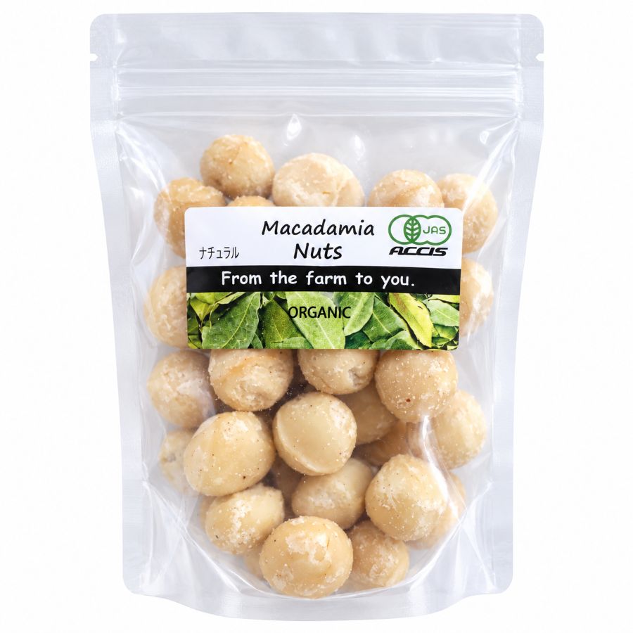 有機JAS認定マカダミアナッツ(ナチュラル) 75g