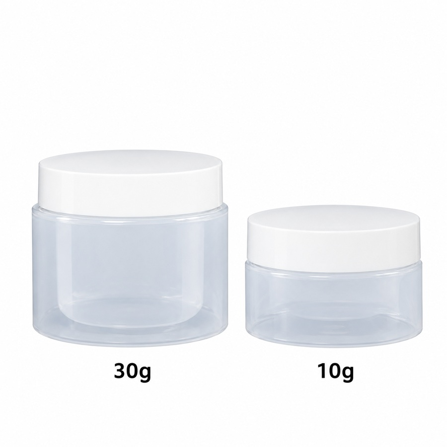 クリーム容器 白キャップ 10g