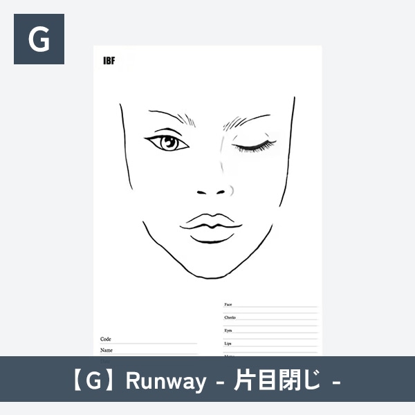【選べる】フェイスチャート30枚セット-画材用紙-