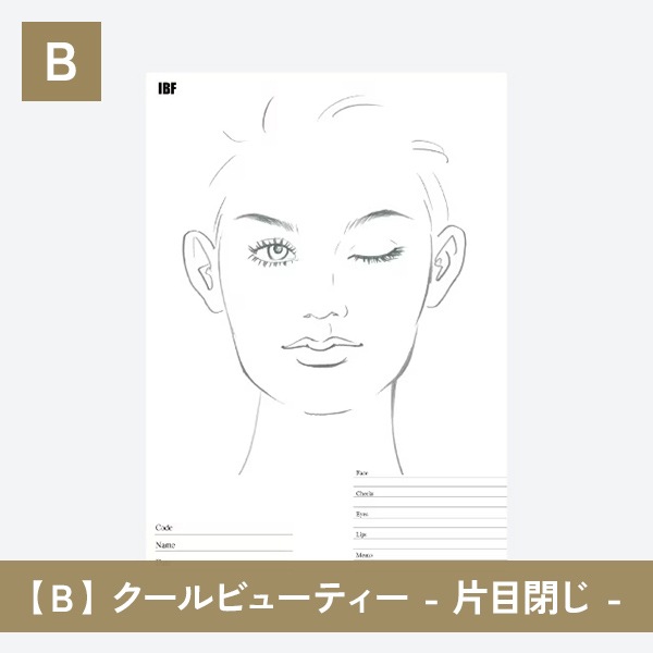 【選べる】フェイスチャート30枚セット -ミタント紙-