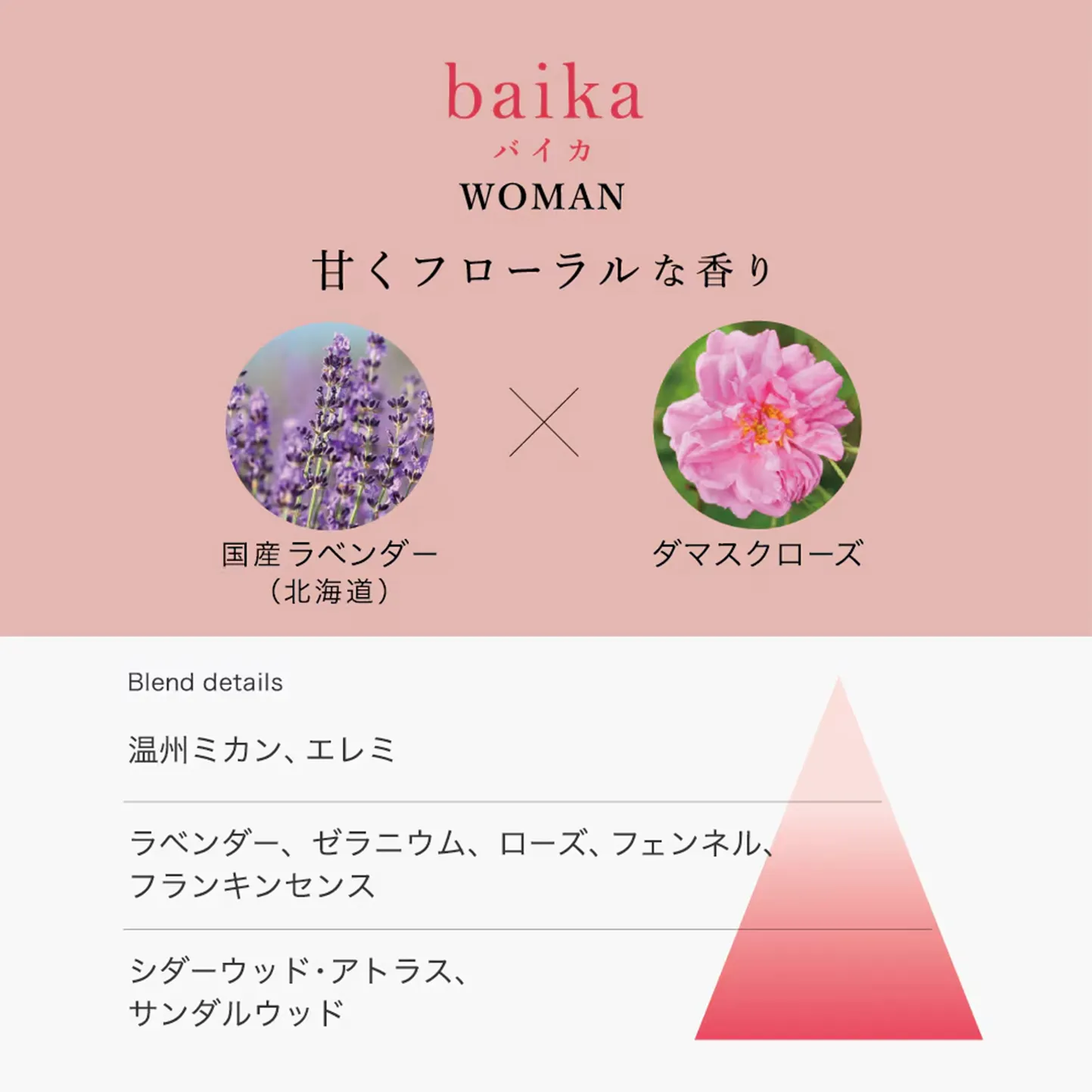 『hana to mi アロマロールオン baika（バイカ） 9mL』