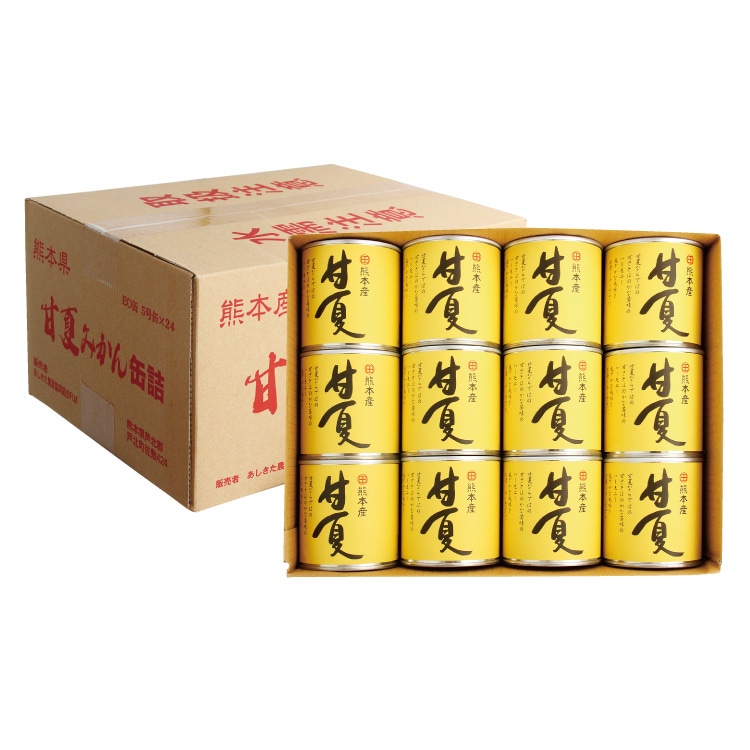 JAあしきた　甘夏缶詰(24缶入)【送料無料(一部地域を除く)】