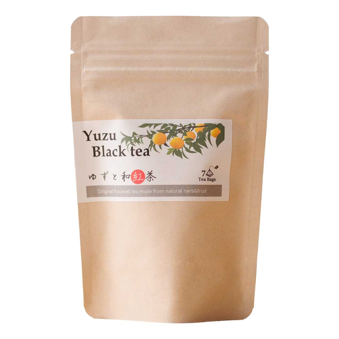 お茶のカジハラ 柚子と和紅茶 (2.5g×7個・ティーバッグ)