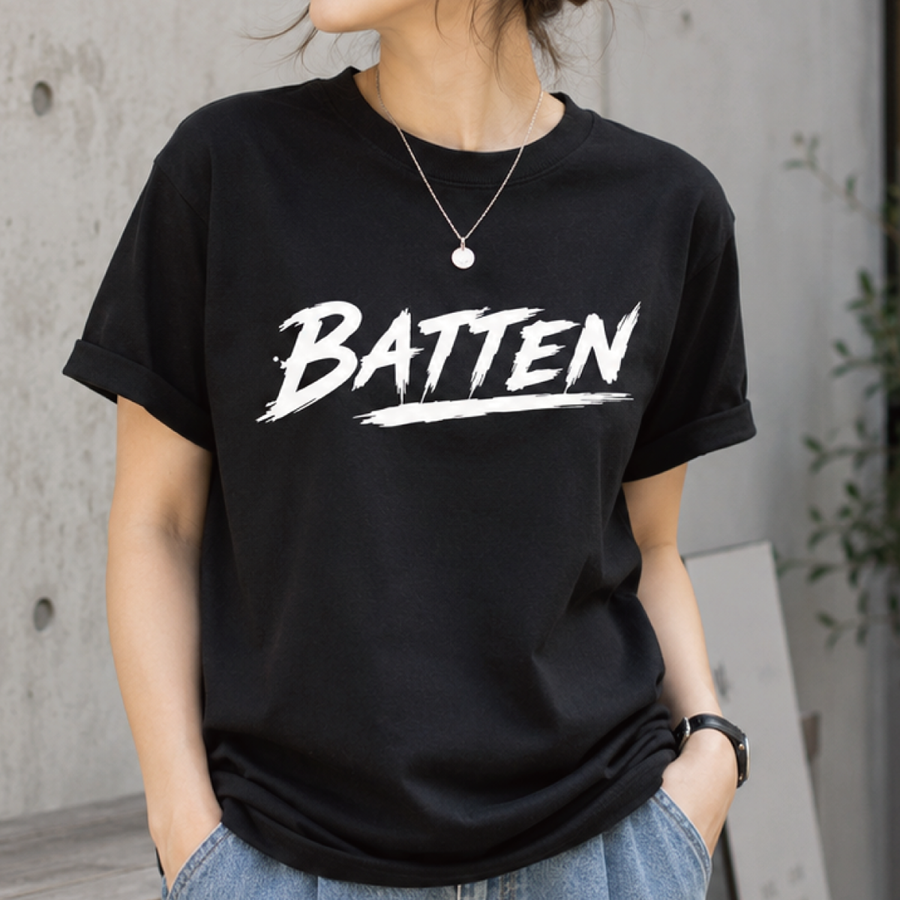 熊本弁デザインTシャツ「BATEN（ばってん）」