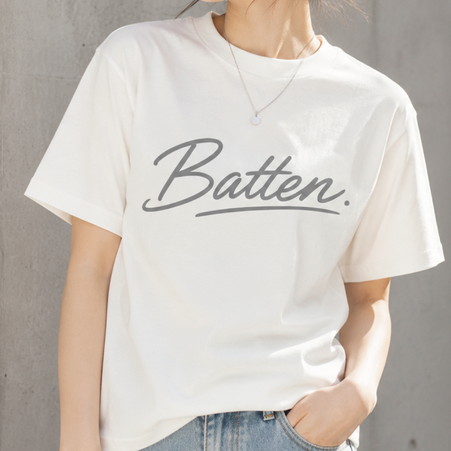 熊本弁デザインTシャツ「Baten.(ばってん)」