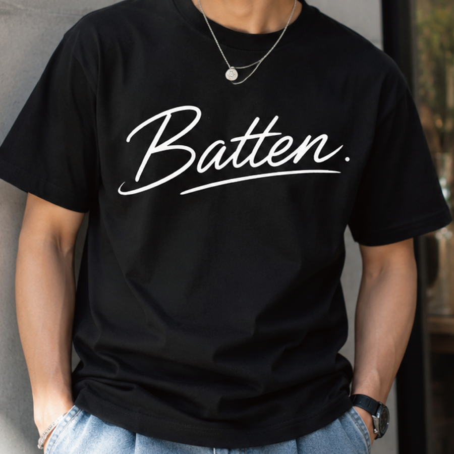 熊本弁デザインTシャツ「Baten.(ばってん)」