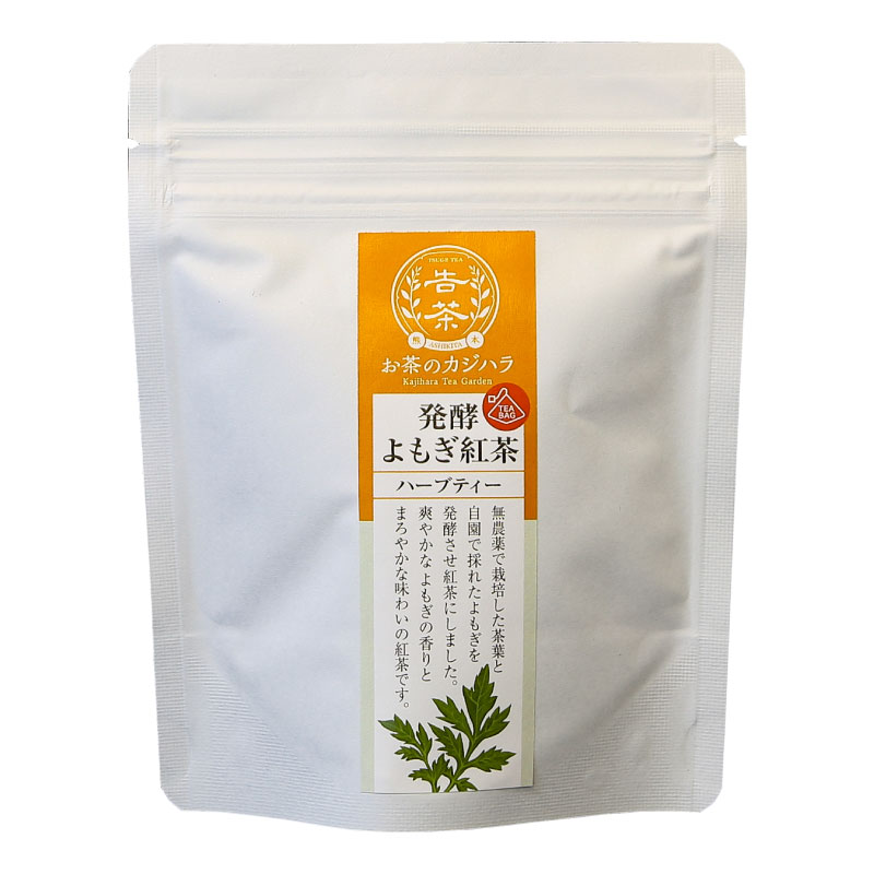 お茶のカジハラ 発酵よもぎ紅茶 (2.0g×8袋・ティーバッグ) おすすめ商品