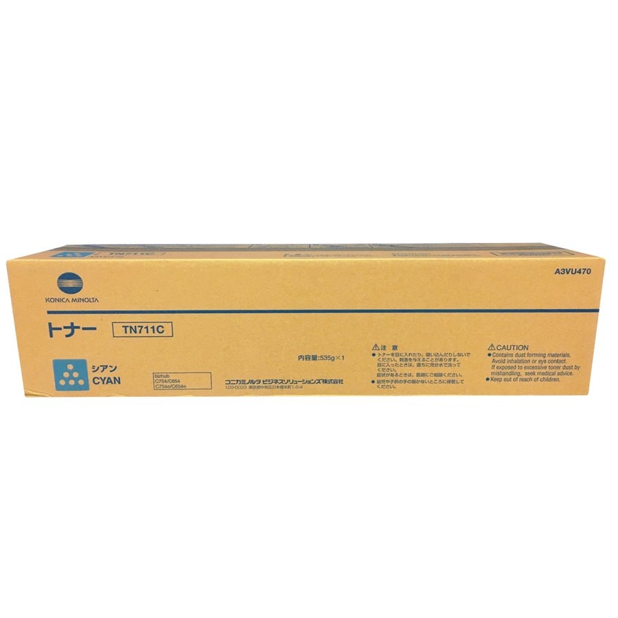 コニカミノルタ 純正トナーカートリッジ TN711C シアン bizhubC754  