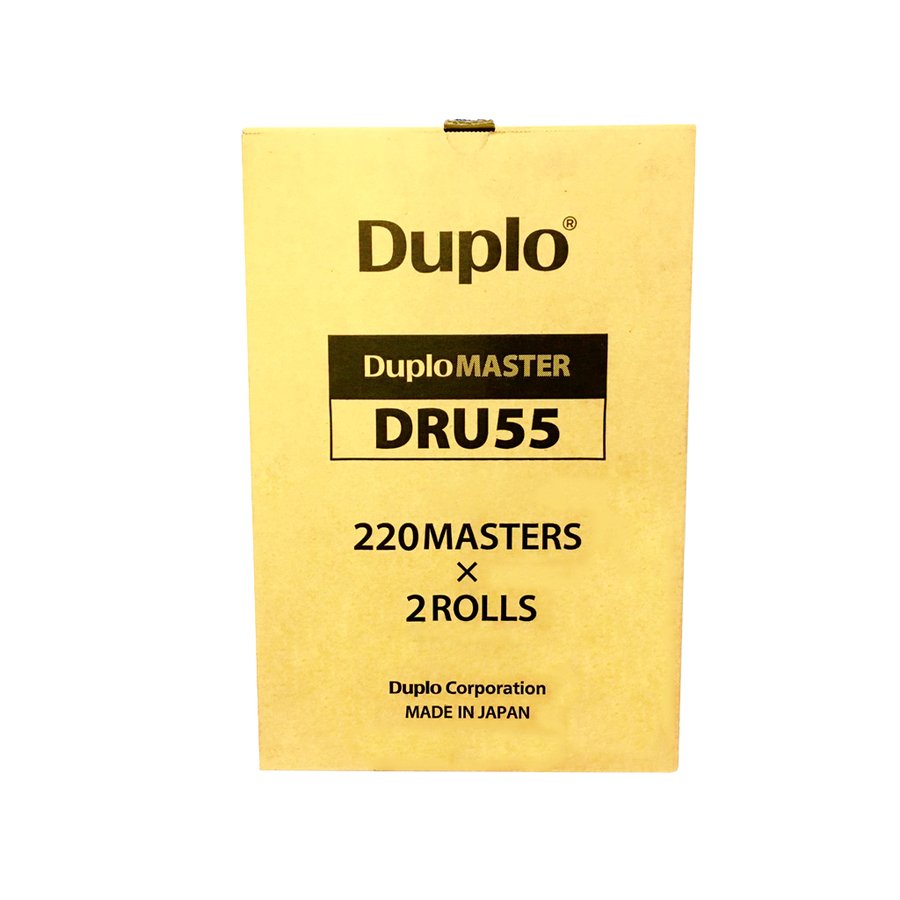 デュプロ印刷機マスター　DRU55 2本【純正マスター】 Duplo 印刷機用純正マスター DRU55 純正2本入 DRU550 デュプロ 【送料