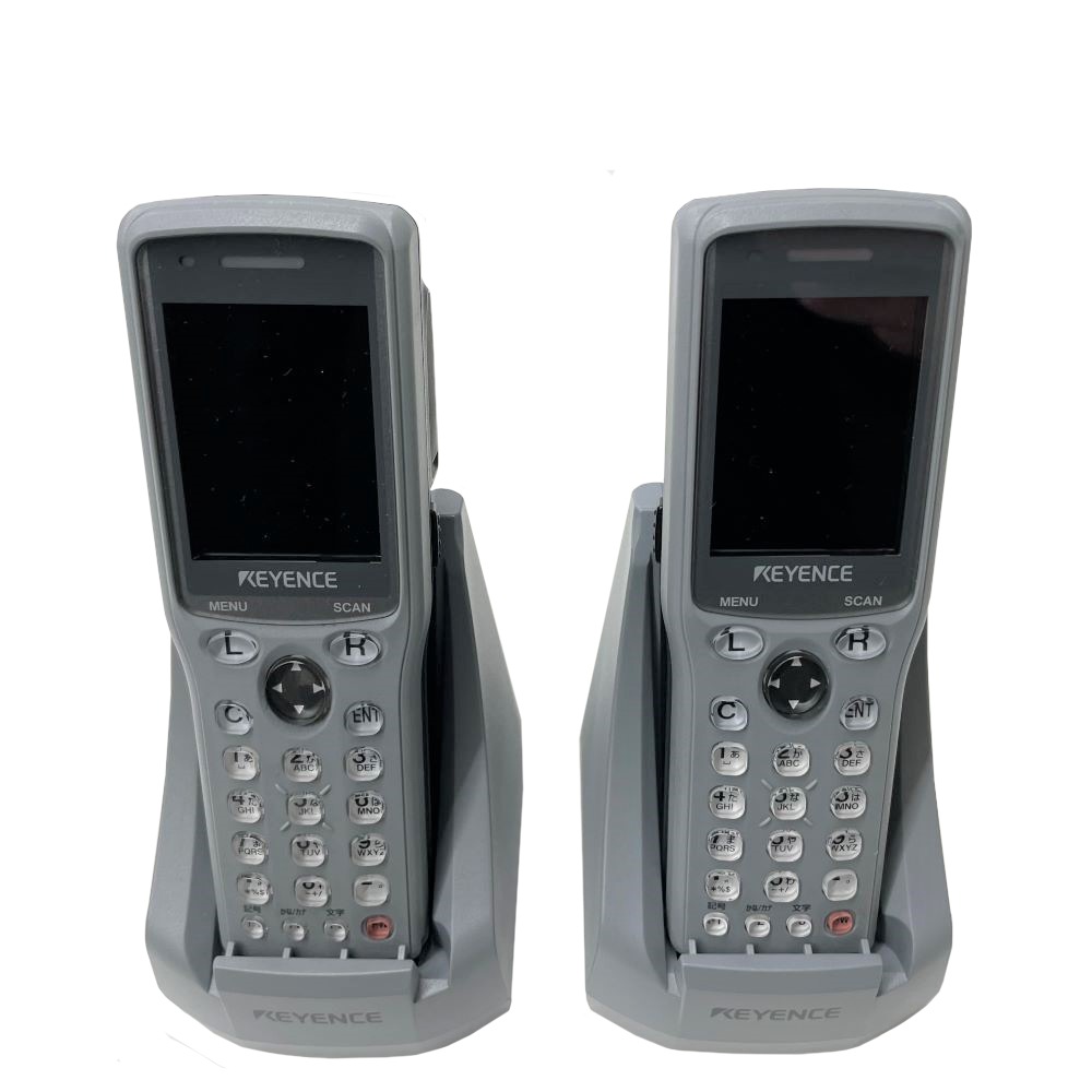 キーエンス 超小型ハンディターミナル BT-1010WB 無線＋Bluetoothタイプ 通信ユニット（USBタイプ） BT-UC10U  ハンディターミナル2台セット 検品業務 バックライト【送料無料】【中古】-アットランド・オンラインショップ