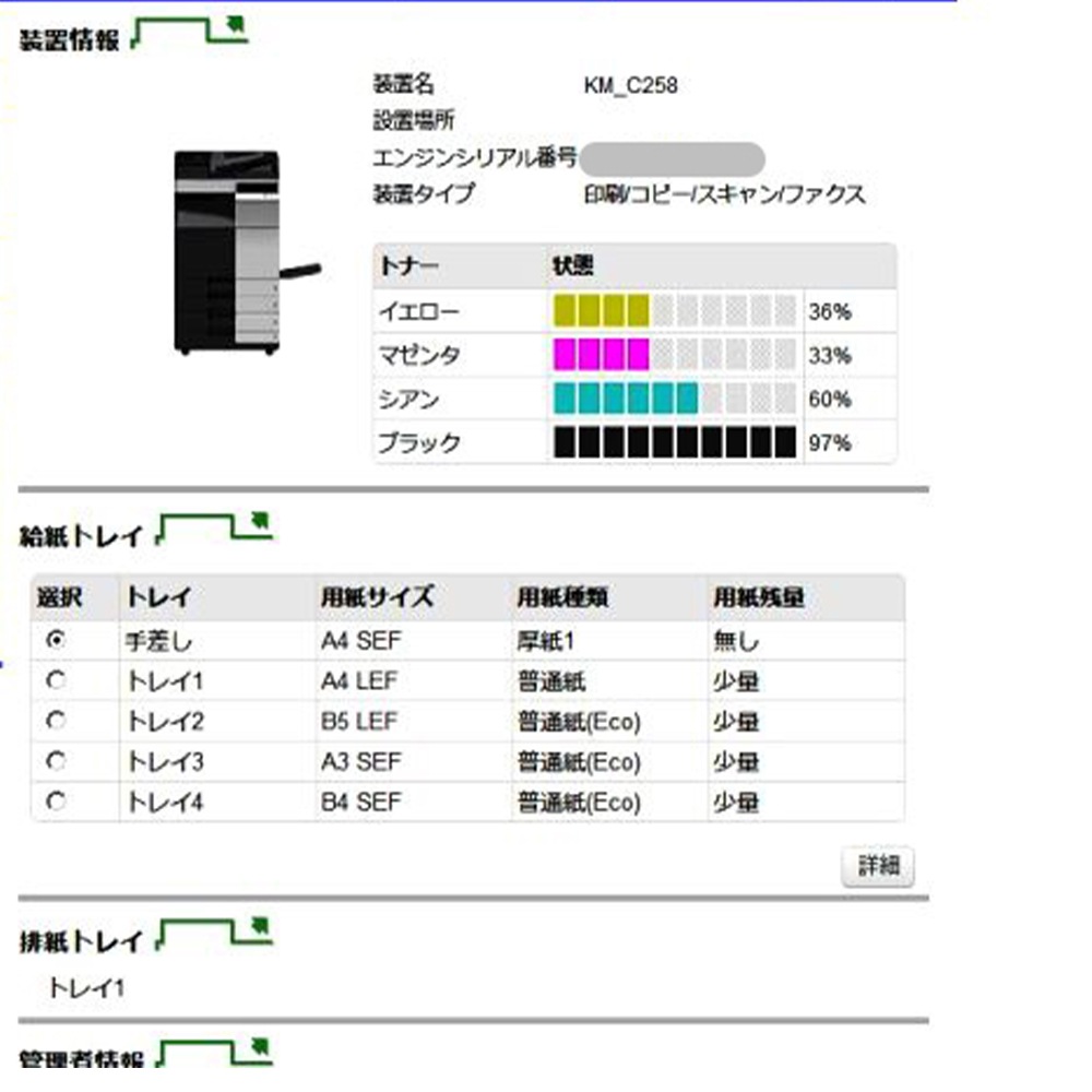 ���˥��ߥΥ륿 bizhub C258 A3���顼ʣ�絡 ���ʥȥʡ��� �������19302�� 2016ǯ�� ���顼 ���ԡ������緿����ȯ���ۡ��������Ӹ��Ѥ�� ����š�