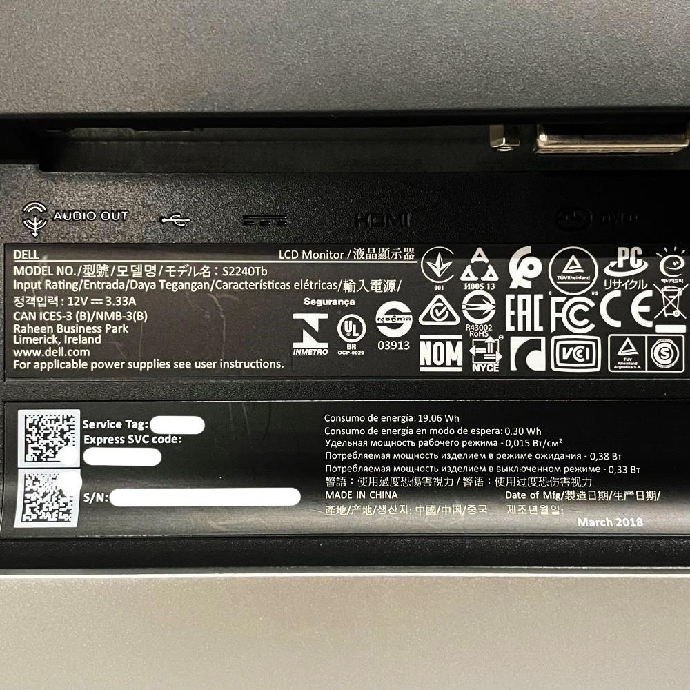Dell 21.5���վ� �ޥ�����å���˥��� S2240T 1920��1080 �ե�HD ���å��ѥͥ� LED�Хå��饤�� ���ʥ��� HDMI DVI-D �����ѥͥ� USB2.0 �ǥ����ץ쥤 PC ��˥��� ������̵���ۡ���š�