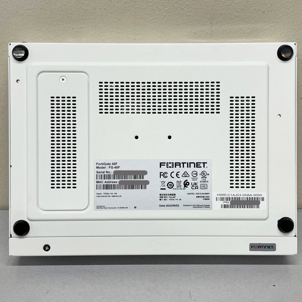 FORTINET ���綼�Ҵ��� UTM FortiGate 40F �ե������������� SD-WAN �������ƥ� IPsec VPN �����к� �ͥåȥ�� ����������륹 �����ϸ��� FG-40F ������̵���ۡ���š�